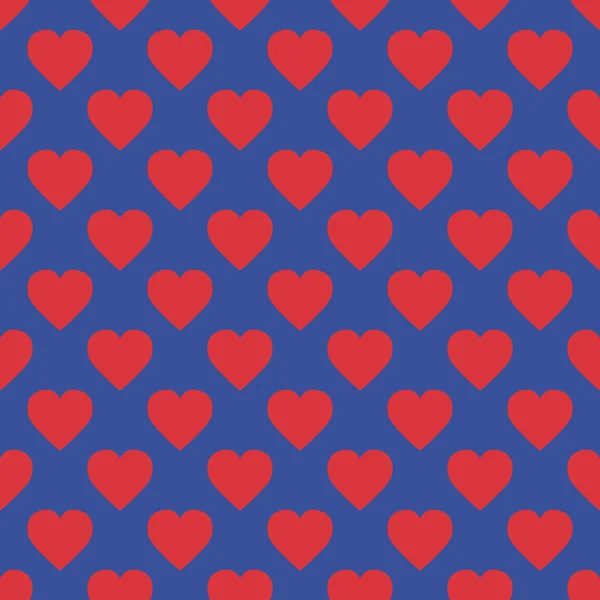 Ett mönster av hjärtan — Stock vektor
