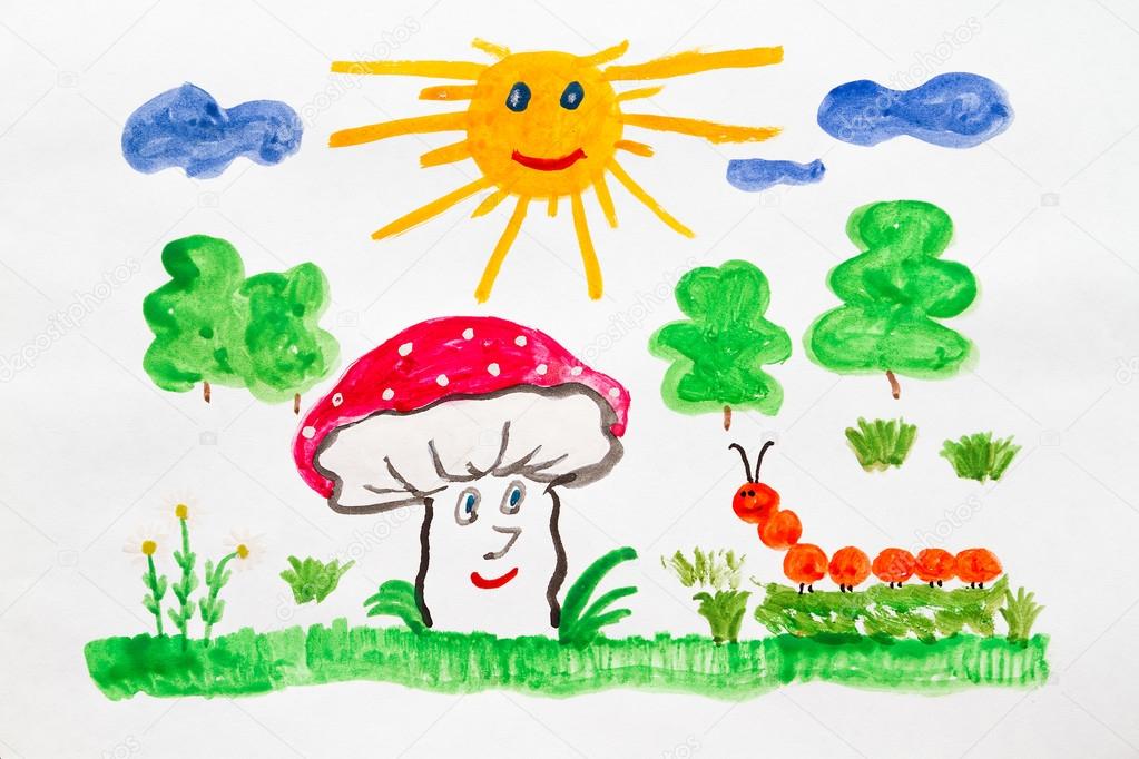happy mushroom