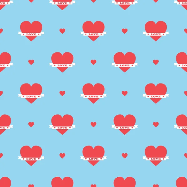 A pattern of hearts — Stock Vector