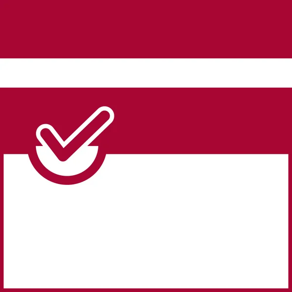 投票象征拉脱维亚国旗 — 图库矢量图片