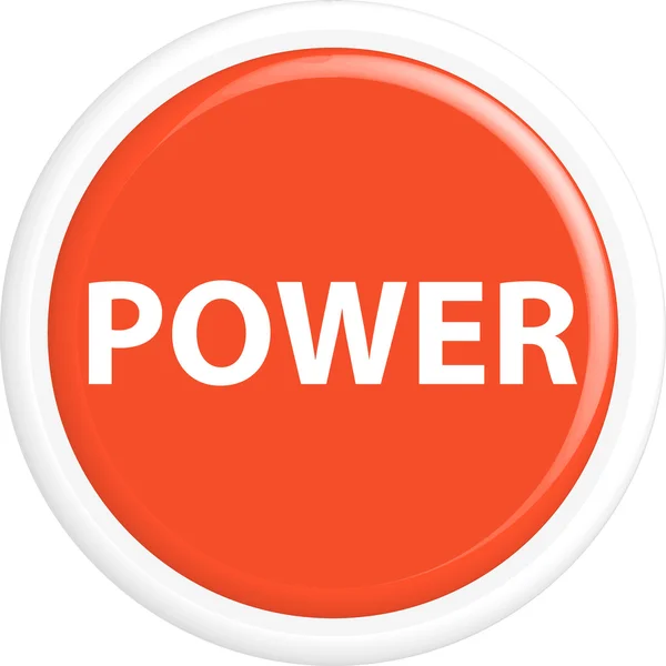 Button power — Stock Vector
