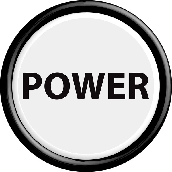 Button power — Stock Vector