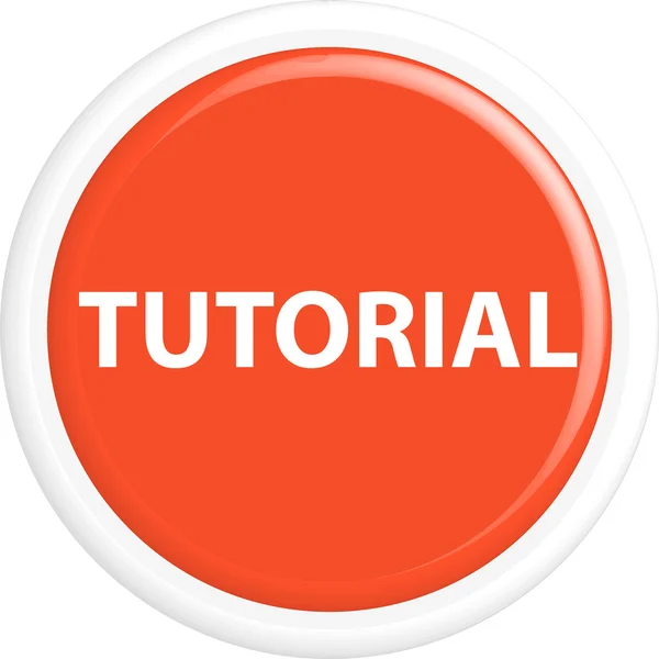 Tutorial botão —  Vetores de Stock