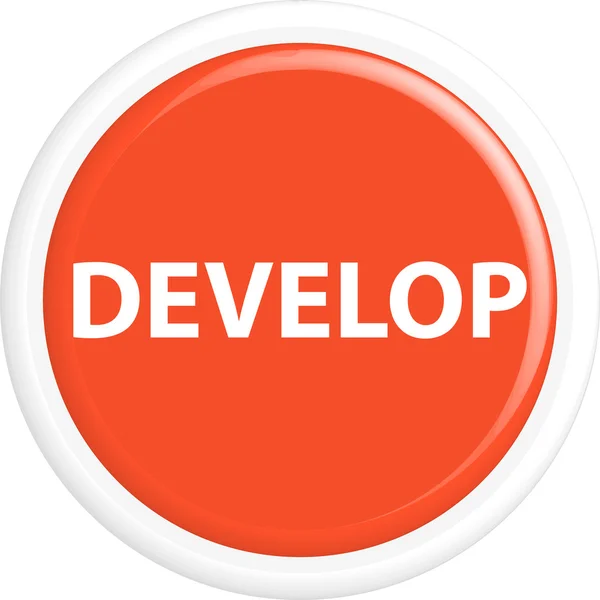 Button develop — Stock Vector