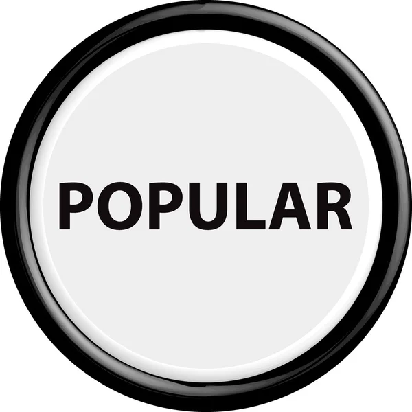 Botón popular — Vector de stock