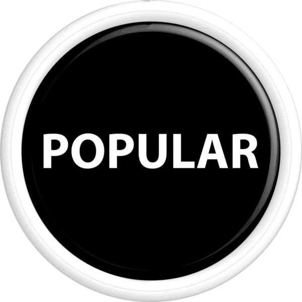 Botão popular —  Vetores de Stock