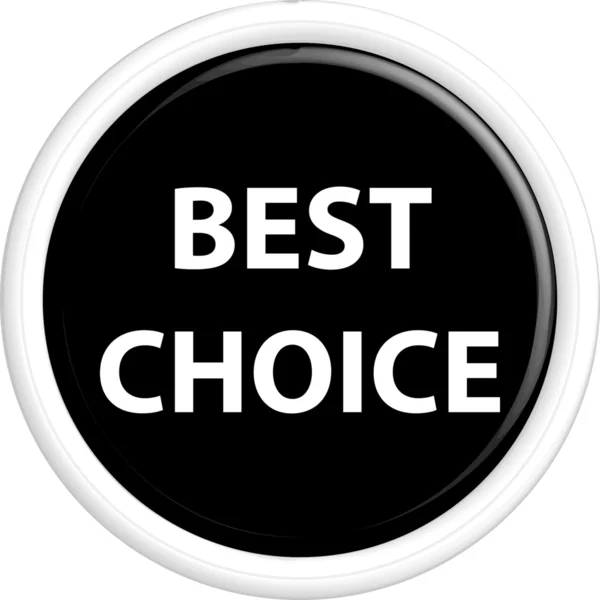 Button best choice — Stock Vector