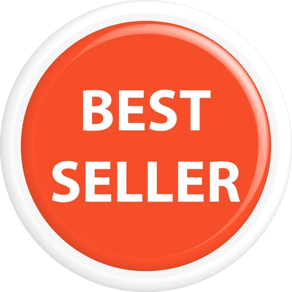 Button best seller — Stock Vector