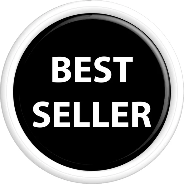 Botão best seller — Vetor de Stock