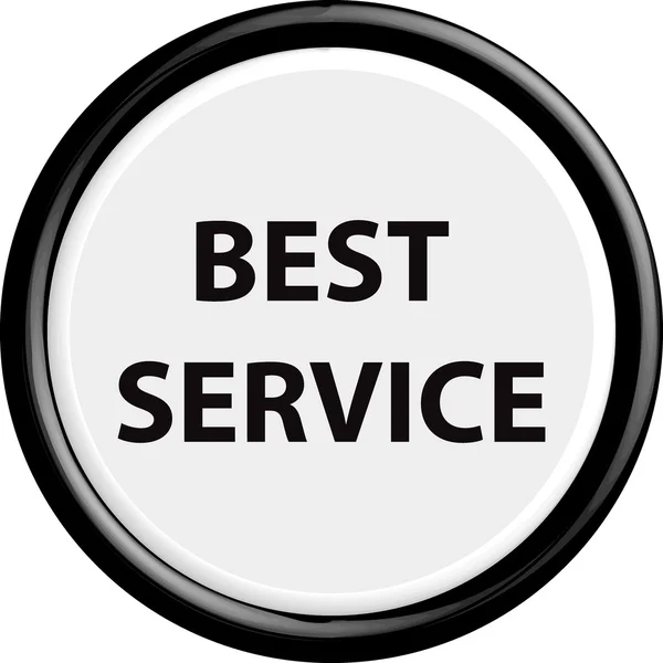 Button best service — Stock Vector