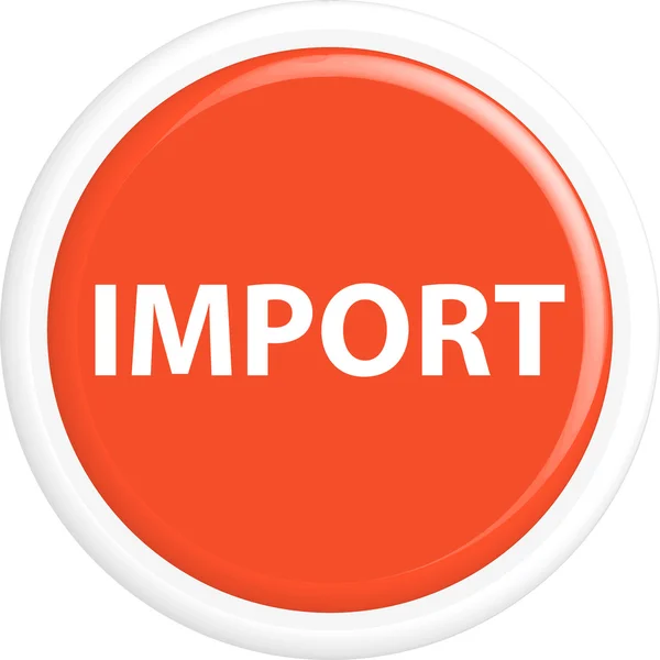 Importación de botones — Vector de stock