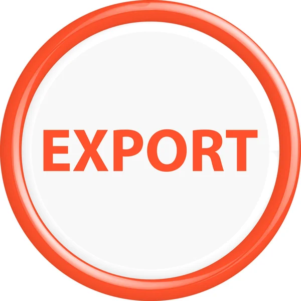 Button export — Stock Vector