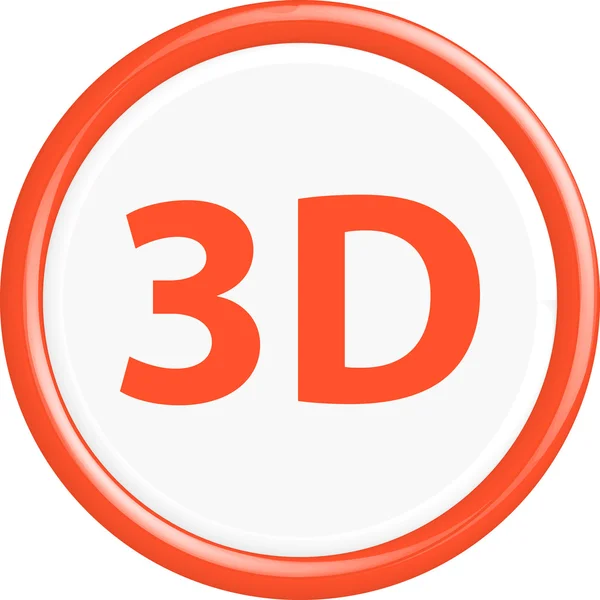 Bouton 3d — Image vectorielle