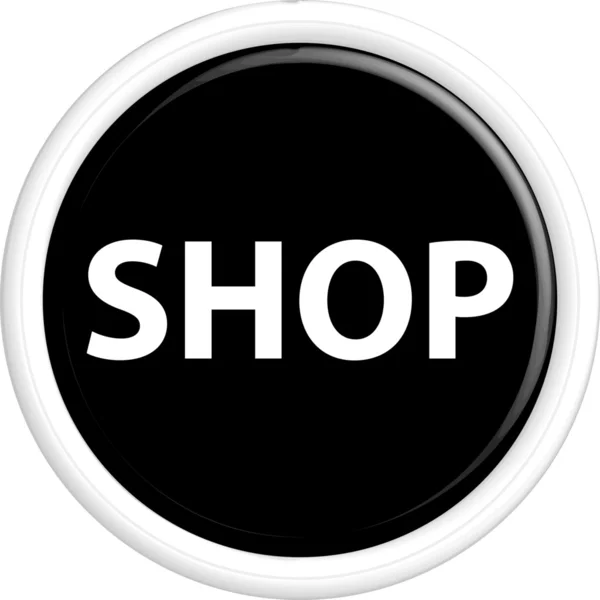 Button shop — Stock Vector