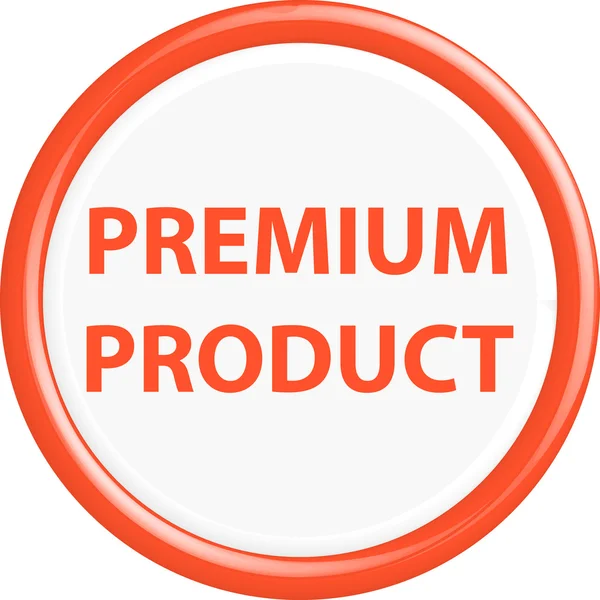 Премиум-продукт кнопки — стоковый вектор