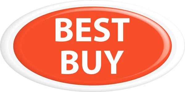 Button best buy — Stock Vector