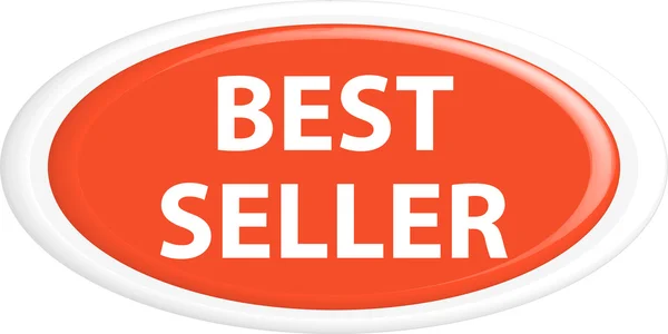 Botão best seller —  Vetores de Stock