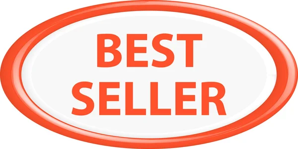 Button best seller — Stock Vector
