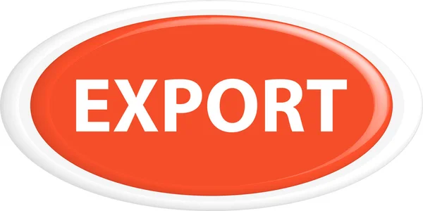Tlačítko Exportovat — Stockový vektor