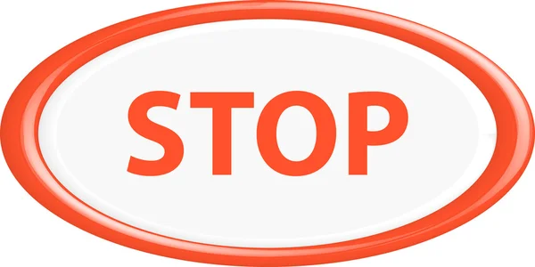 Knop stop — Stockvector