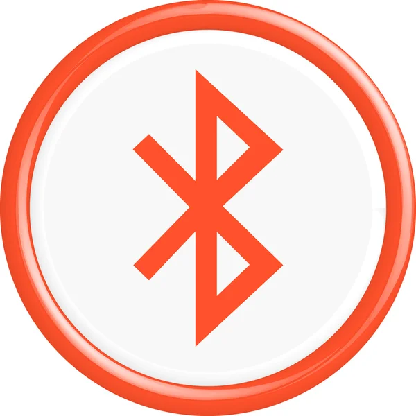 Przycisk Bluetooth — Wektor stockowy