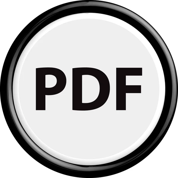 Düğme pdf — Stok Vektör