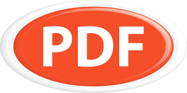 Button PDF — Stock Vector