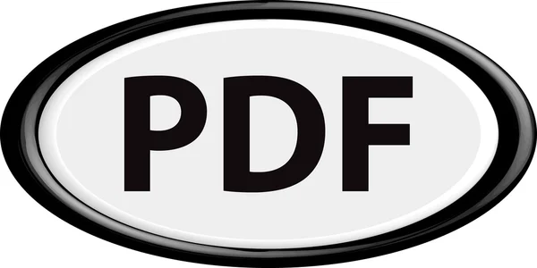 Кнопка pdf — стоковый вектор