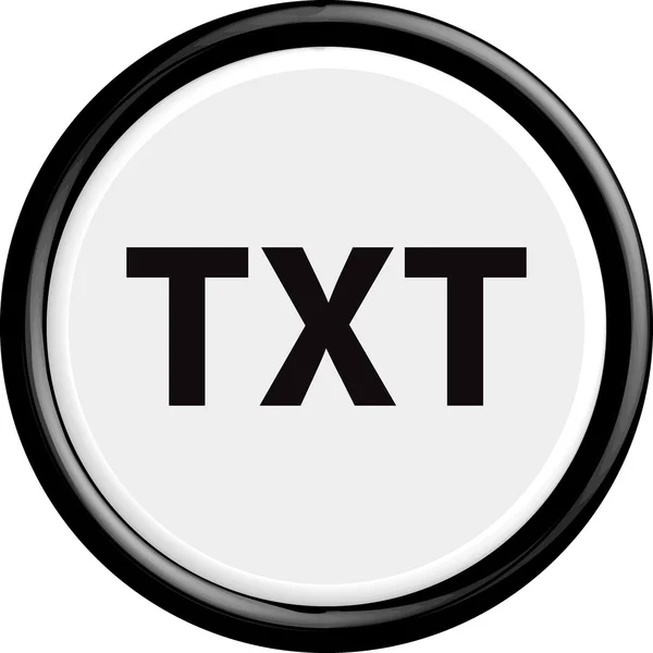 Botão txt — Vetor de Stock