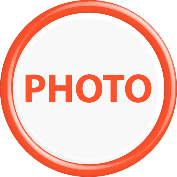 Кнопка фото — стоковий вектор
