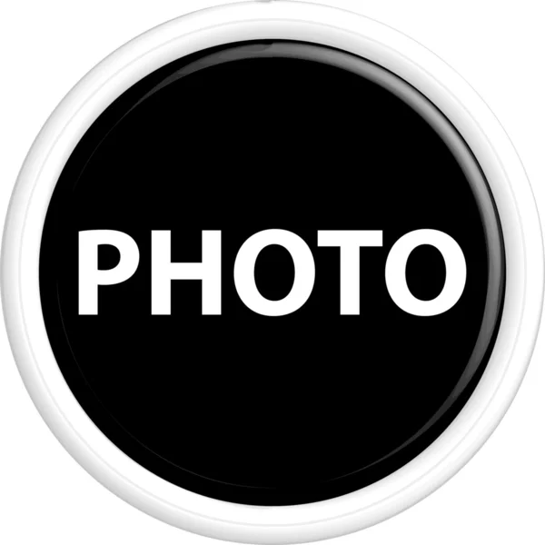 Button photo — Stock Vector