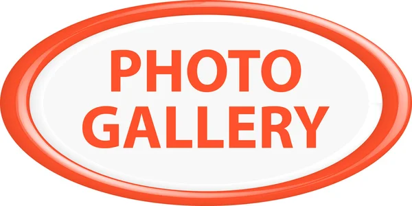 Galeria de fotos botão — Vetor de Stock