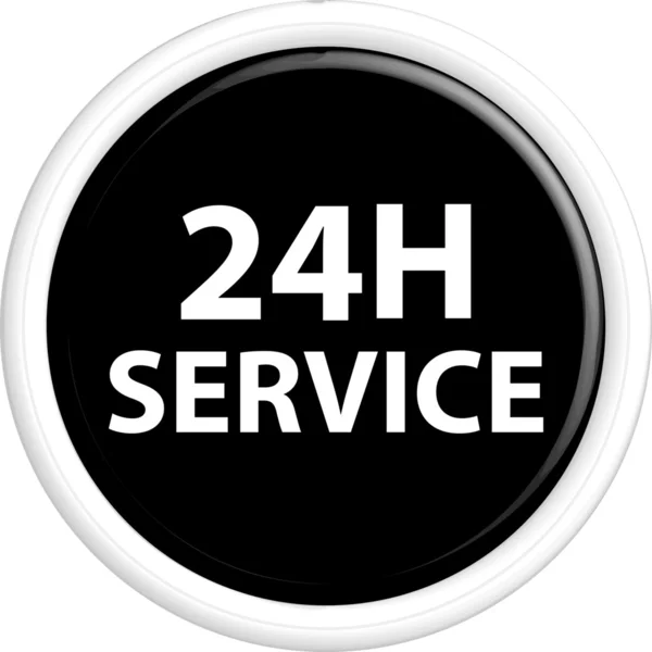 Knopf 24h Service — Stockvektor