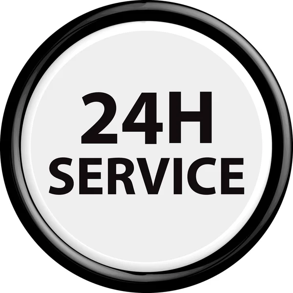 Tlačítko 24h servis — Stockový vektor