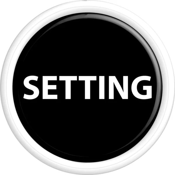 Réglage du bouton — Image vectorielle