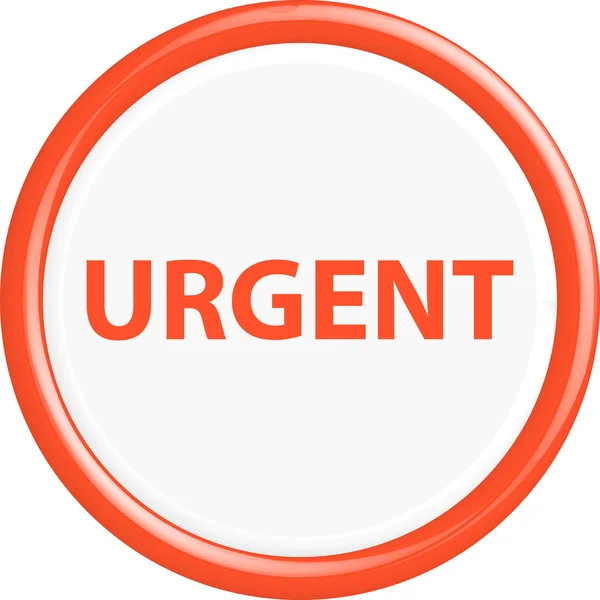 Bouton urgent — Image vectorielle