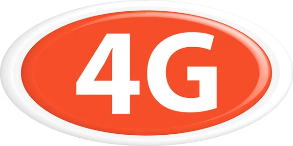 Pulsante 4G — Vettoriale Stock