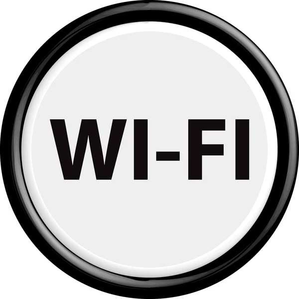 ボタンの wi-fi — ストックベクタ