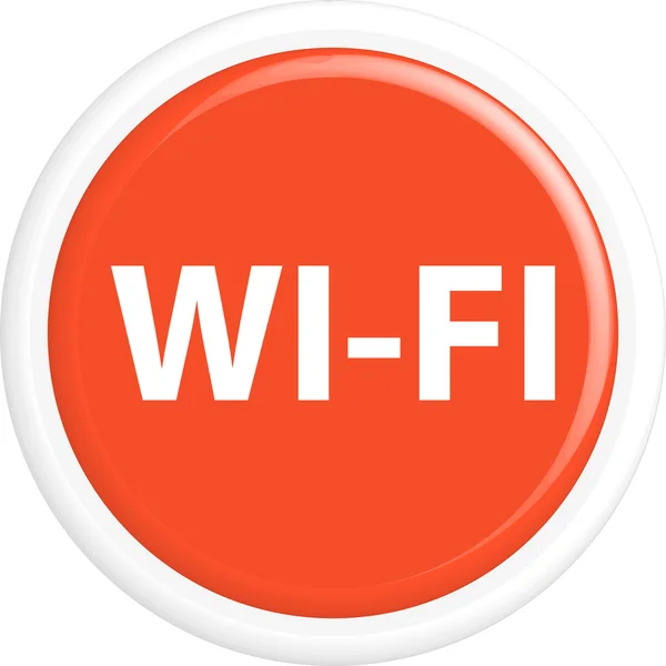 Pulsante wi-fi — Vettoriale Stock