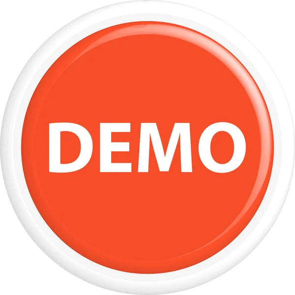 Demo botão — Vetor de Stock