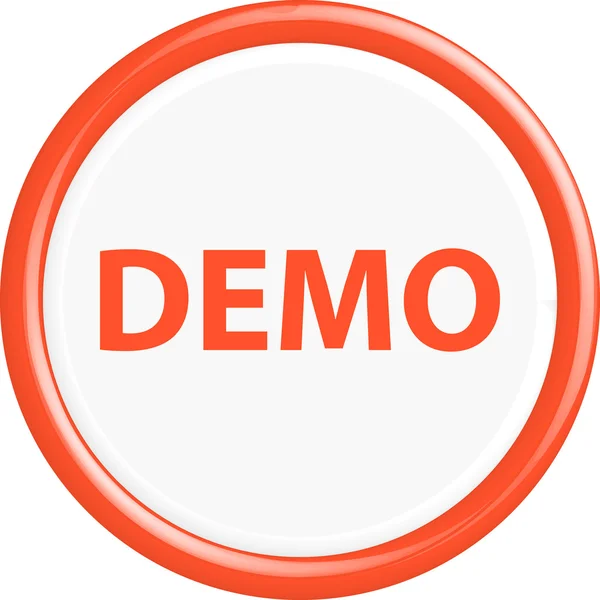 Demo botão — Vetor de Stock