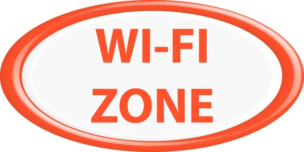 Зона wi-fi кнопки — стоковый вектор