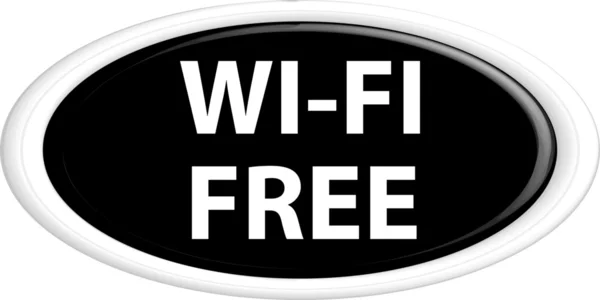 Pulsante wi-fi gratuito — Vettoriale Stock