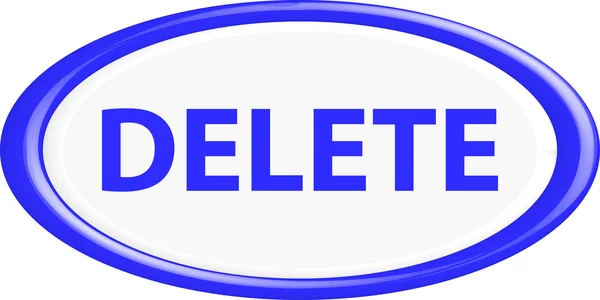 Button delete — Stock Vector