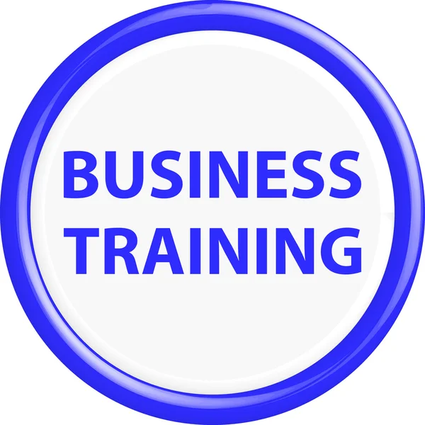 Przycisk szkolenia biznesowe — Wektor stockowy