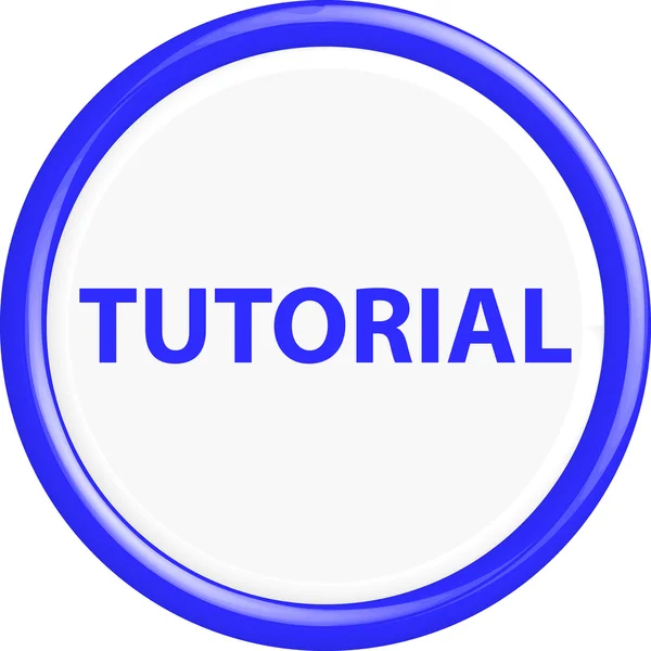 Tutorial botão —  Vetores de Stock