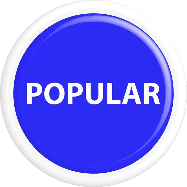 Botão popular —  Vetores de Stock