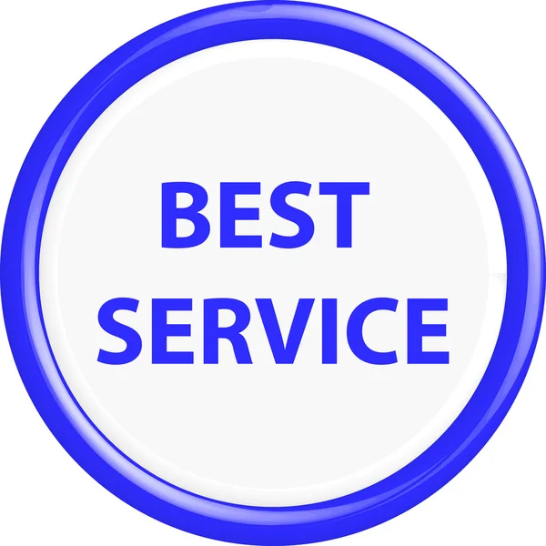 Bouton meilleur service — Image vectorielle