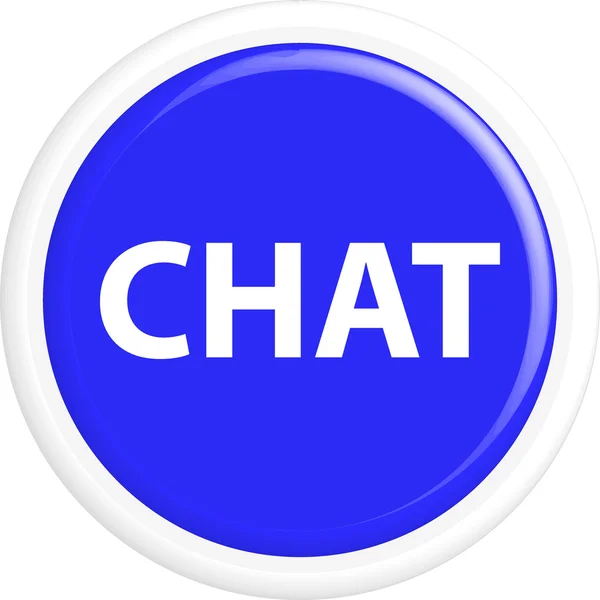 Chat botão — Vetor de Stock