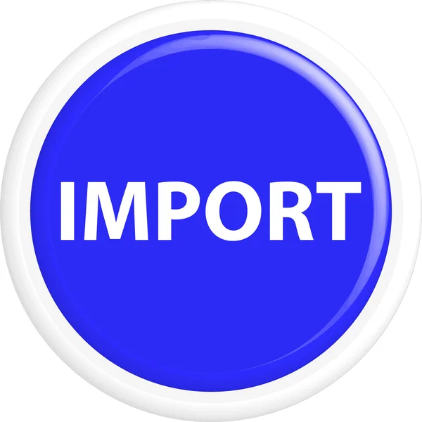 Importación de botones — Vector de stock